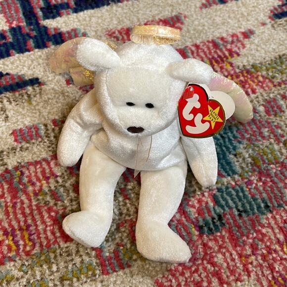 Rare Ty Original Beanie Baby Halo 1998 with Brown Nose - Picture 2 of 10